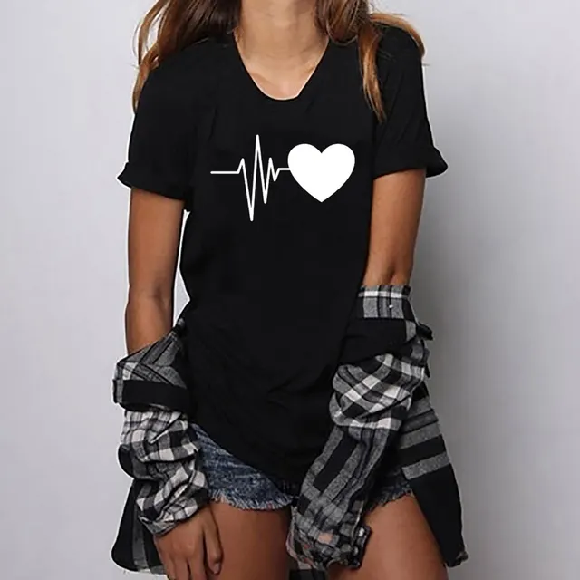 Summer Short Pure White T shirt White Black - Shop at LoveMi