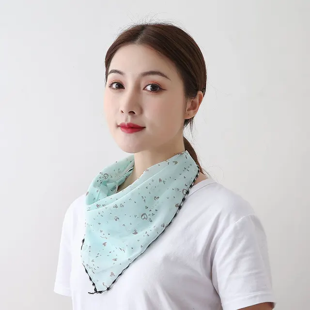 Fashion Printing Women'S Enlarged Neck Mask, Driving Sunshade And Sunscreen Mask - Shop at LoveMi