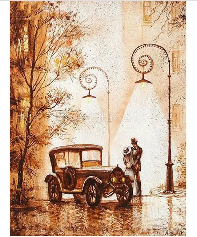 Square Diamond Painting Couple, Embroidery Bead Kit Square - Shop at LoveMi