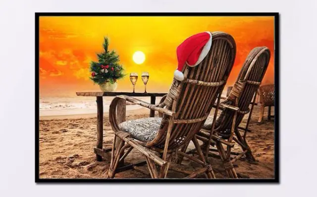 Full Drill Diamond Embroidery 5d Diy Diamond Painting Beach Dinner Cross Stitch Diamond Pictures Of Rhinestones Home Decor Round - Shop at LoveMi
