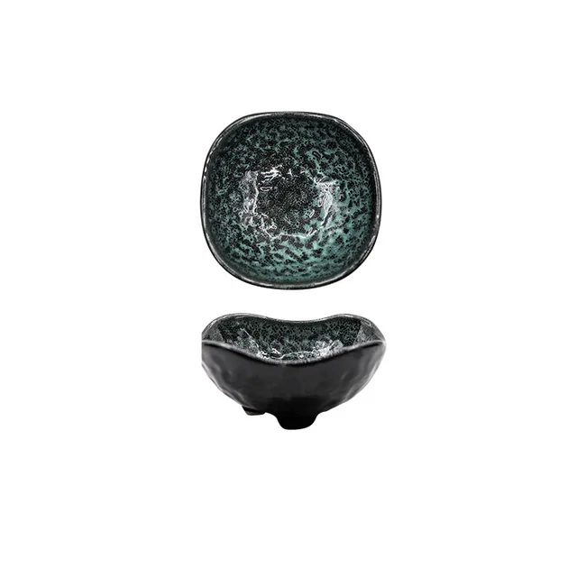 Hand painted Color Glaze Seasoning Dish, Side Dish, Snack Dish Jade Green - Shop at LoveMi