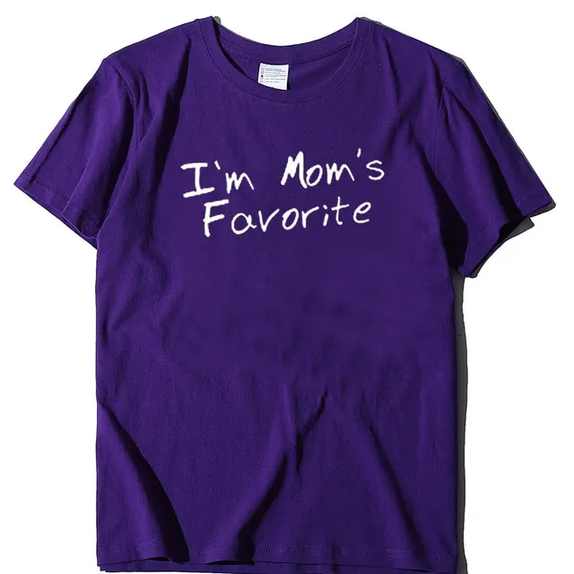 Crew Neck Printed Casual Short sleeved T shirt Purple - Shop at LoveMi
