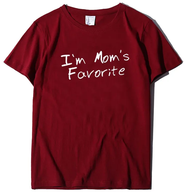 Crew Neck Printed Casual Short sleeved T shirt Wine Red - Shop at LoveMi