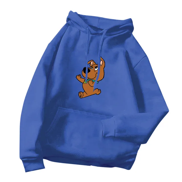 Women's New Style Korean Foreign Trade Plus Velvet Hooded Sweater Blue - Shop at LoveMi