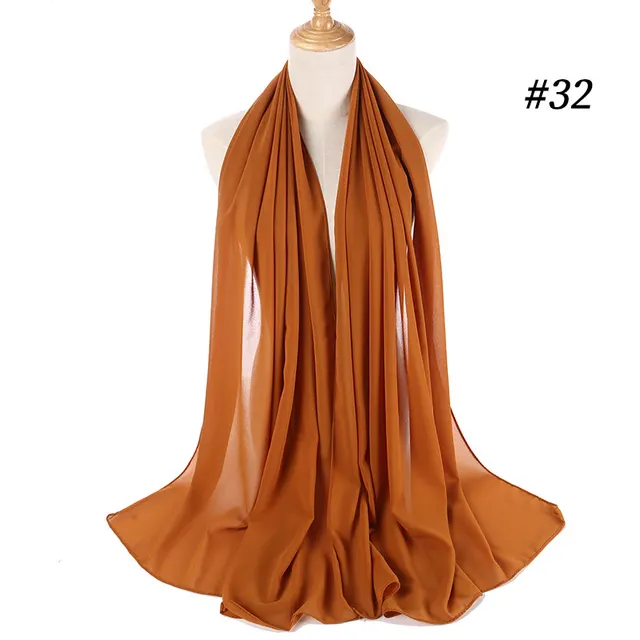 Pearl Chiffon Scarf Malaysia Bubble Chiffon Scarf Foreign Trade Scarf Chiffon Scarf 32Style - Shop at LoveMi
