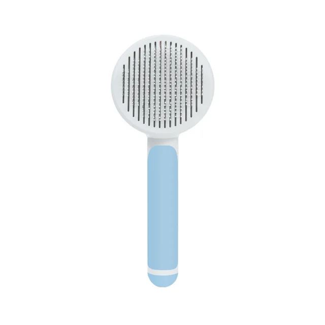 New Round Handle Pet Comb Sticky Bead Massage Blue - Shop at LoveMi