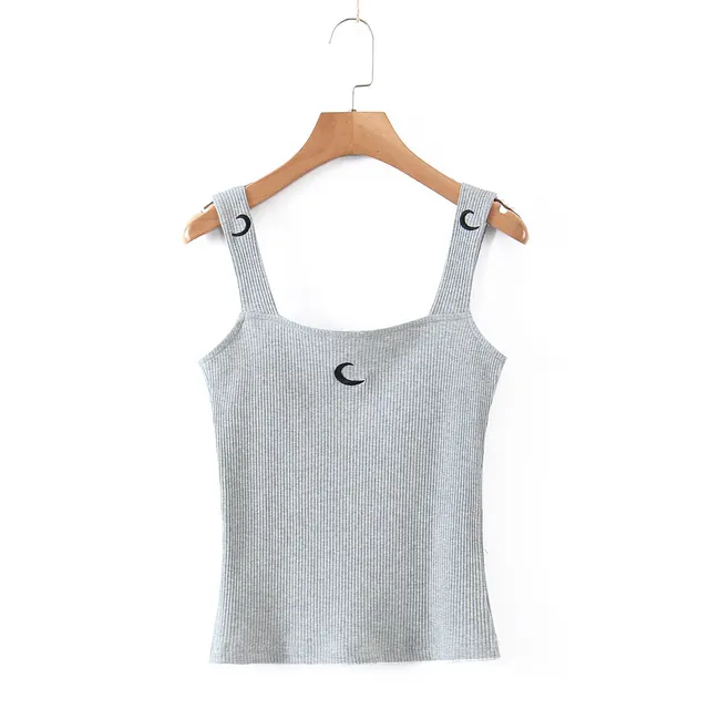 Threaded Knit Suspender With Top In Multicolor Grey - Shop at LoveMi