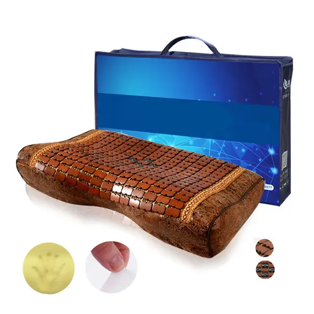 Cool Pillow Bamboo Cool Pillow Breathable Mahjong Magnet Memory Pillow Cervical Pillow Ice Silk D - Shop at LoveMi