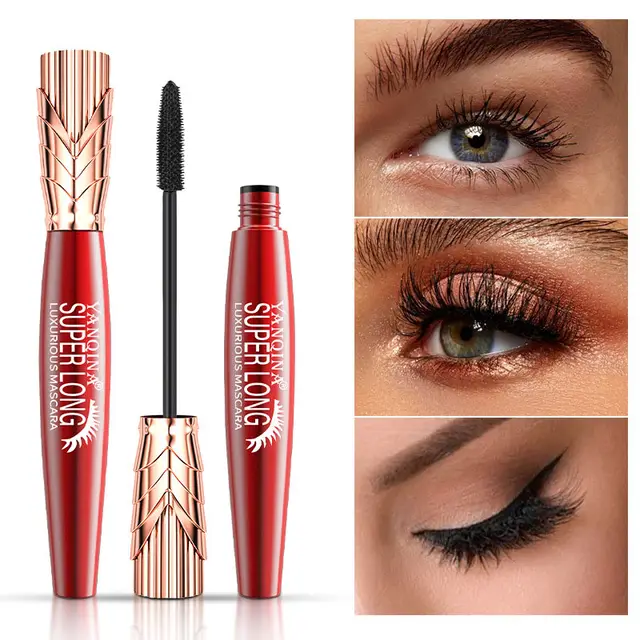 Waterproof And Sweatproof Crown Head 4D Mascara Black - Shop at LoveMi