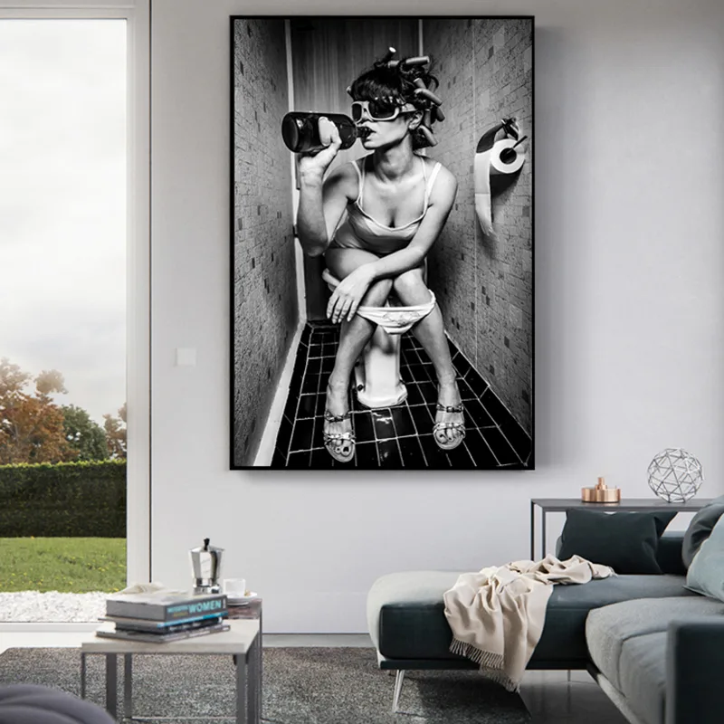 Sexy Woman Canvas Painting Bedroom Home Decoration Painting Core - Figure1