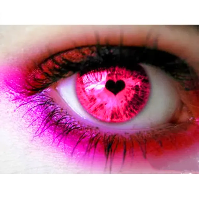 Diamond Painting Cross Stitch Eye Heart 5D DIY Diamond Embroidery Full Square Purple - Shop at LoveMi