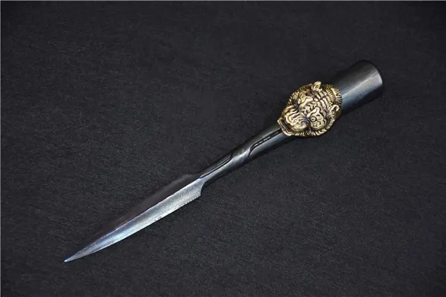 01589 Tiger Head Tea Knife Tiger Head Tea Knife - Shop at LoveMi