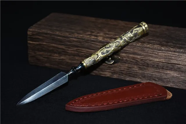 Longquan Tea Knife With Copper Handle Silver - Shop at LoveMi