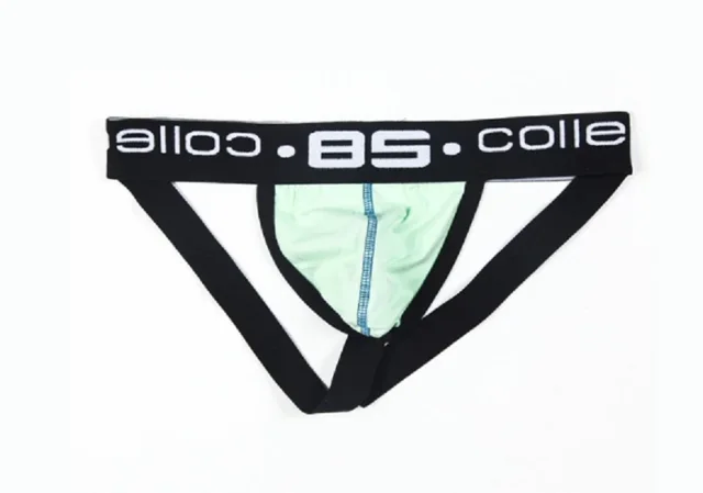 Men's European And American Print Seamless Cotton Low waist Thong Gay Panties Green - Shop at LoveMi