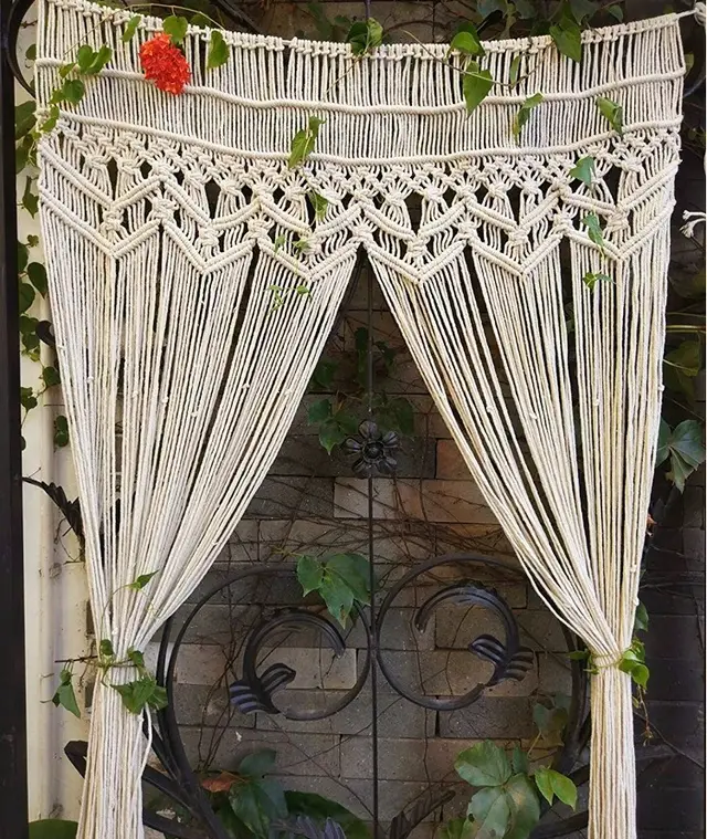 Hot selling Door Curtain Tapestry Bohemian Style Handmade Cotton Woven Ms7151Beige130180 - Shop at LoveMi