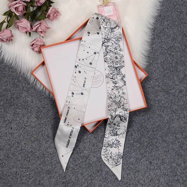 Love Graffiti Scarf Printing All match Imitation Silk Scarf T - Shop at LoveMi