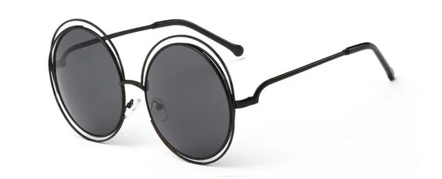 Women's Round Frame Sunglasses, Real Film Sunglasses, Flat Glasses - Shop at LoveMi