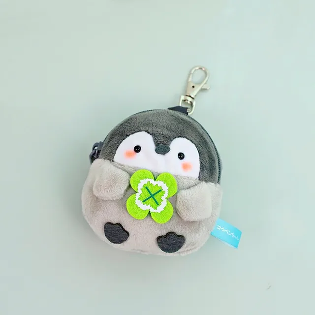 Japanese Press And Sound Plush Coin Purse Grey - Shop at LoveMi