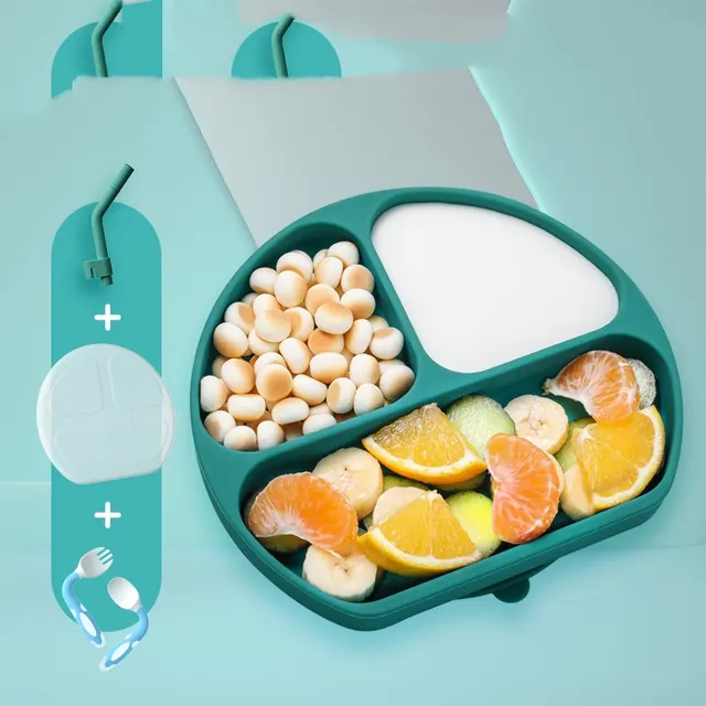 Children Learning Tableware Cartoon Anti fall Complementary Food Bowl U - Shop at LoveMi
