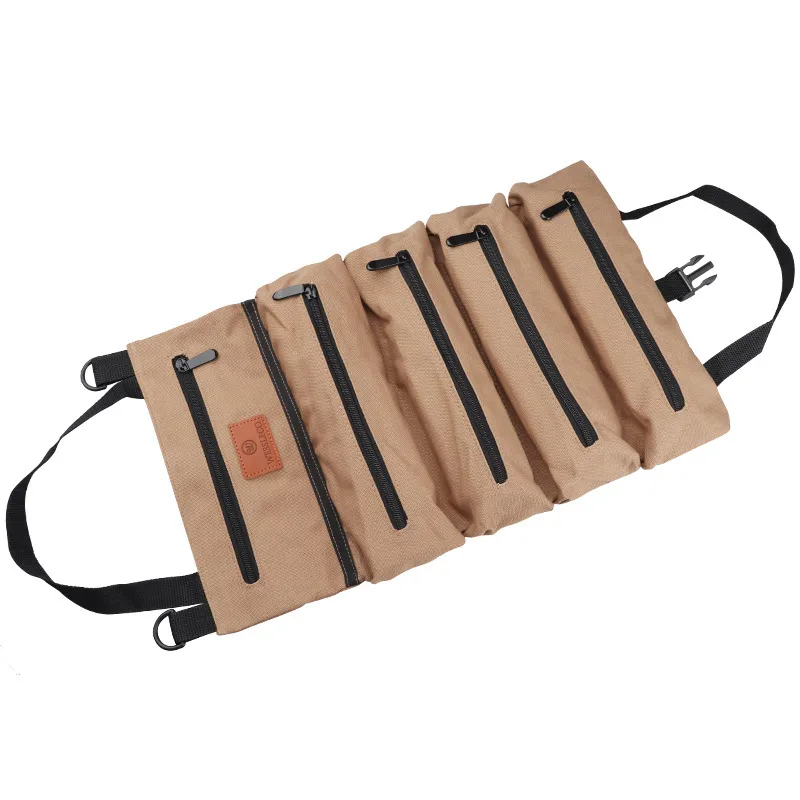 Car 16 Ann Canvas Tool Hanging Bag Car Storage Bag Electrician Bag Hardware Car Tool Bag Khaki - Shop at LoveMi