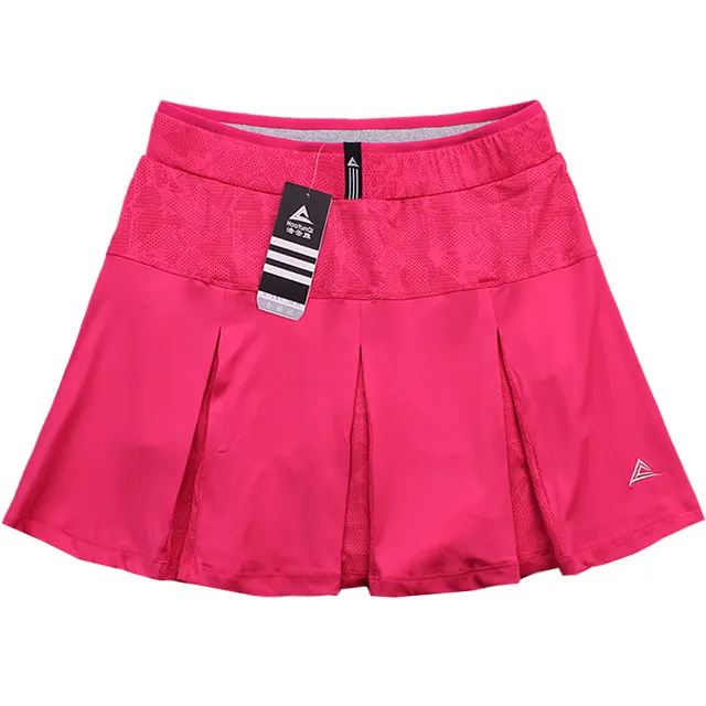 Badminton Loose Elastic Lining Anti glare Running Sports Fitness Skirt Red - Shop at LoveMi