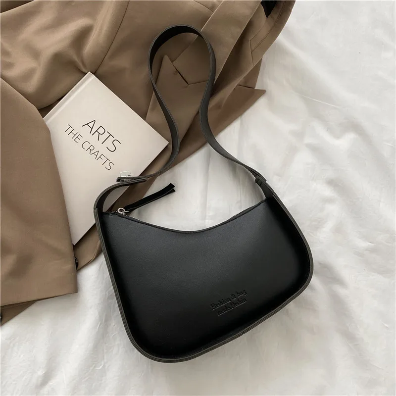 French Niche Small Bag Summer Saddle Bag New Popular Armpit Bag High end Sense Of All match Single Shoulder Handbag Black - Shop at LoveMi