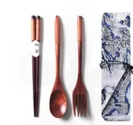 Cloth Bag With Spoon And Fork