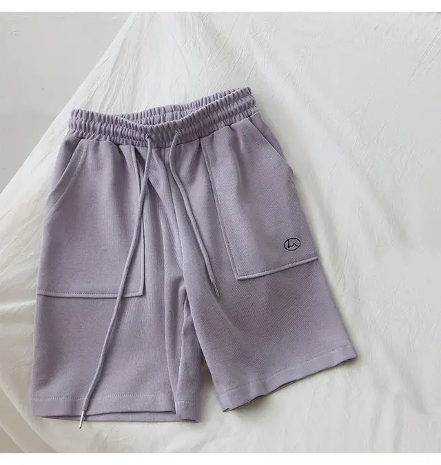 Soft And Breathable Sports Shorts Violet - Shop at LoveMi