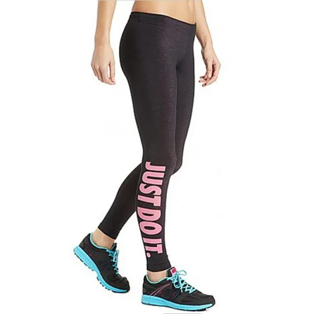Women's Leggings Foreign Trade Letter Printing Leggings Slim Pencil Pants DDK12 Dd K12Hong - Shop at LoveMi