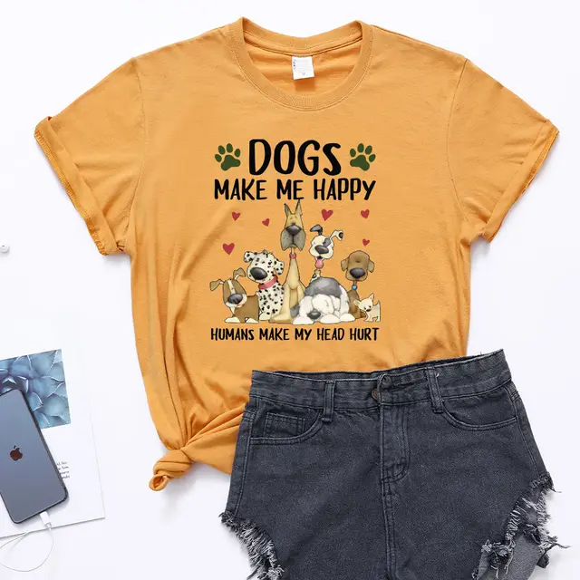 European And American Men's And Women's T shirts Yellow - Shop at LoveMi