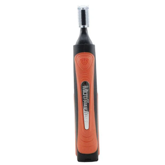 Double headed Men's Shaver Eyebrow Trimmer With LED Light Dry Battery Type Nose Hair Trimmer - Shop at LoveMi