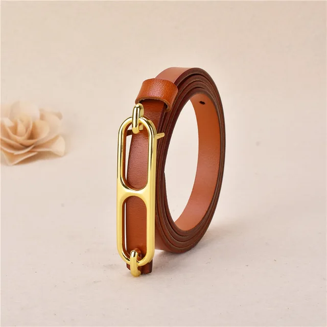 Fashion Casual Thin Belt Korean Style Simple Student With Skirt Camel - Shop at LoveMi