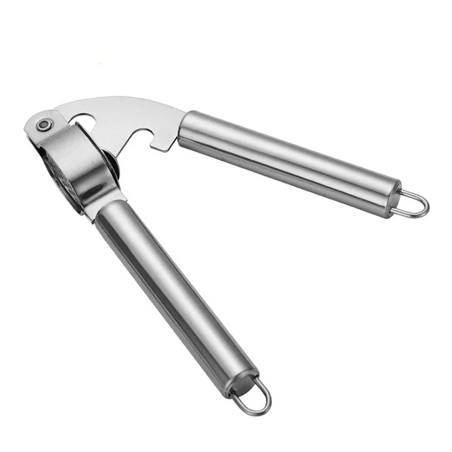 Stainless Steel Garlic Press Household Garlic Masher Silver - Shop at LoveMi