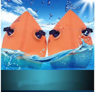 Child Inflatable Safety Arm Ring With Double Airbag Buoyancy Arm Orange - Shop at LoveMi