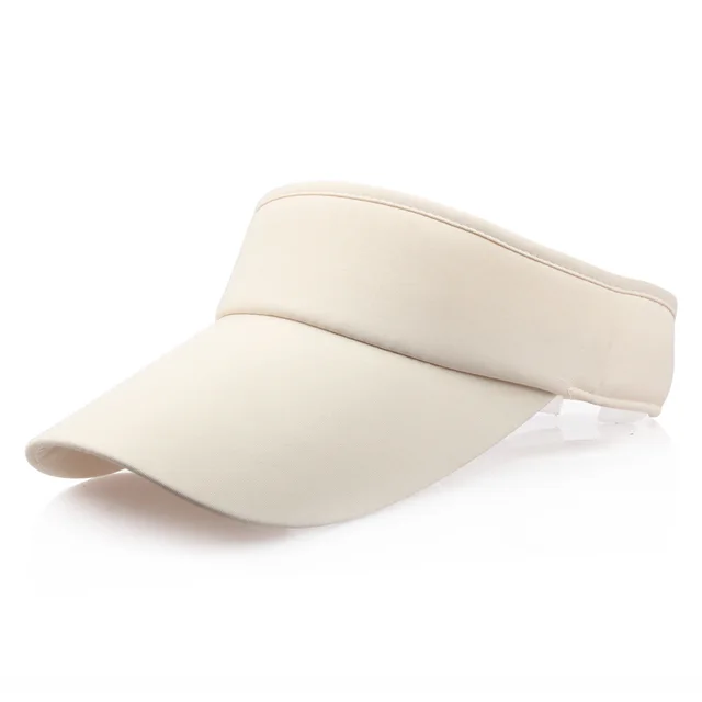 Sun Hat Visor Caps Summer Beach Sunhat Sport Headband Classic Cap Adjustable Sun Sports Visor Hat Baseball Cap Khaki - Shop at LoveMi