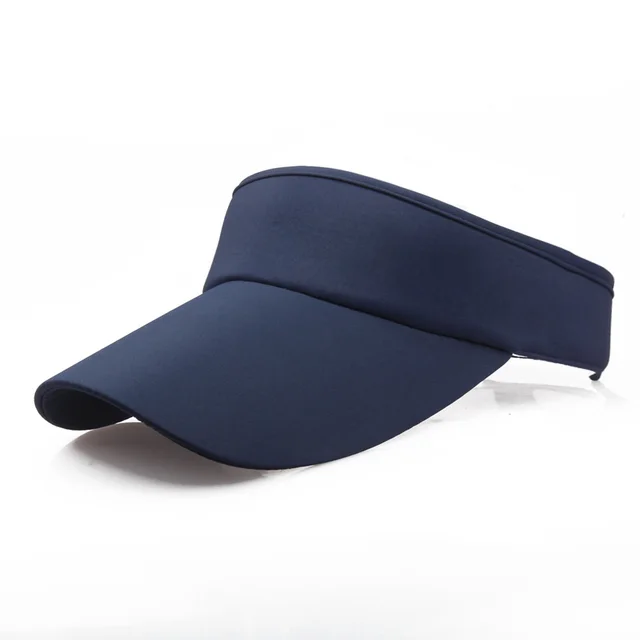 Sun Hat Visor Caps Summer Beach Sunhat Sport Headband Classic Cap Adjustable Sun Sports Visor Hat Baseball Cap Navy Blue - Shop at LoveMi