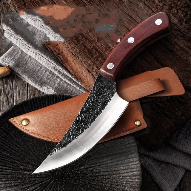 Forged Boning Knife And Hammered Slaughter C - Shop at LoveMi