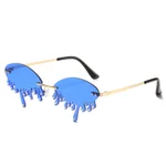 Gold Frame Dark Blue Film