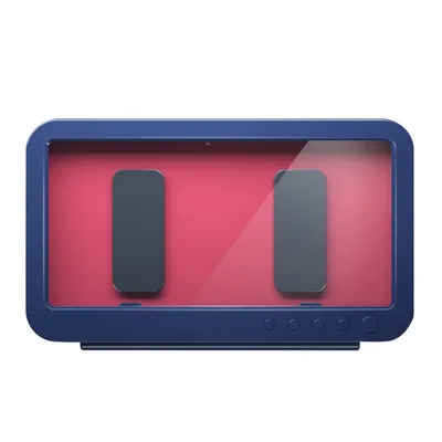 Mobile Phone Waterproof Box Bathroom Mobile Phone Waterproof Shell Wall Hanging Free Punching Blue - Shop at LoveMi