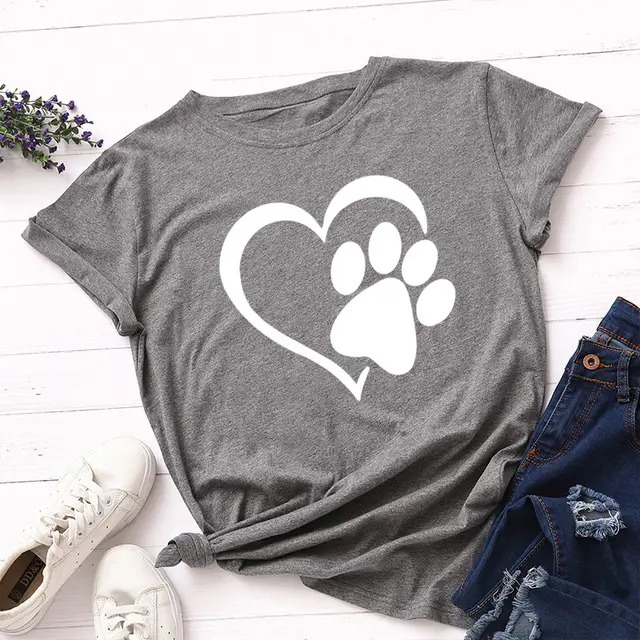 Women's Loose Round Neck Short Sleeve T shirt Dark Grey - Shop at LoveMi