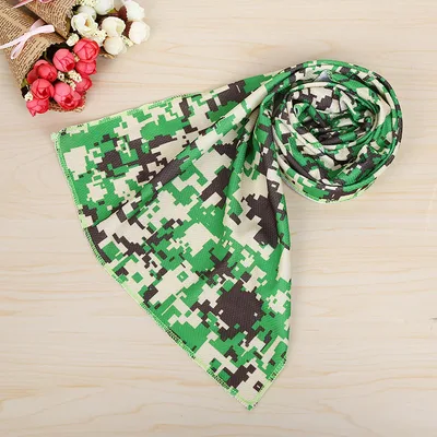 Printed Camouflage Cool Towel Cool Down Sports Towel Green - Shop at LoveMi