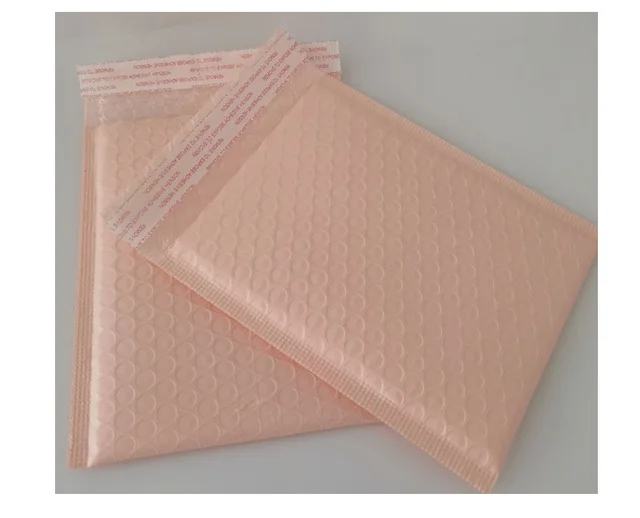 Bubble Bag Co extrusion Film Clothing Packing Bag Drop proof Waterproof Courier Bag Thickened Foam Bag Envelope Bag Nude Pink - Shop at LoveMi