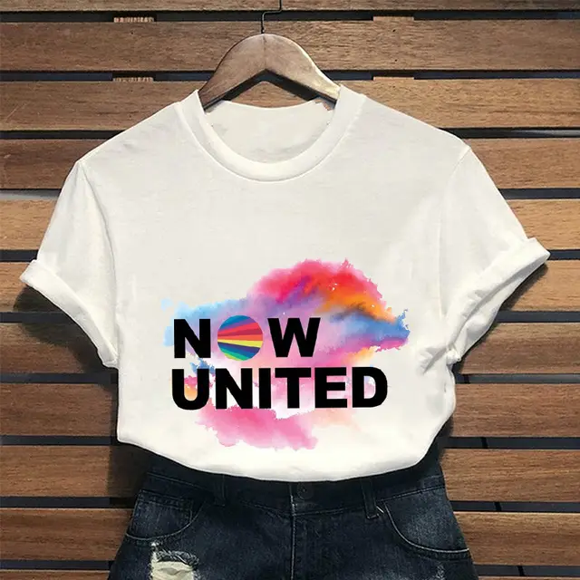 Idol T shirt Women Short Sleeves B White - Shop at LoveMi