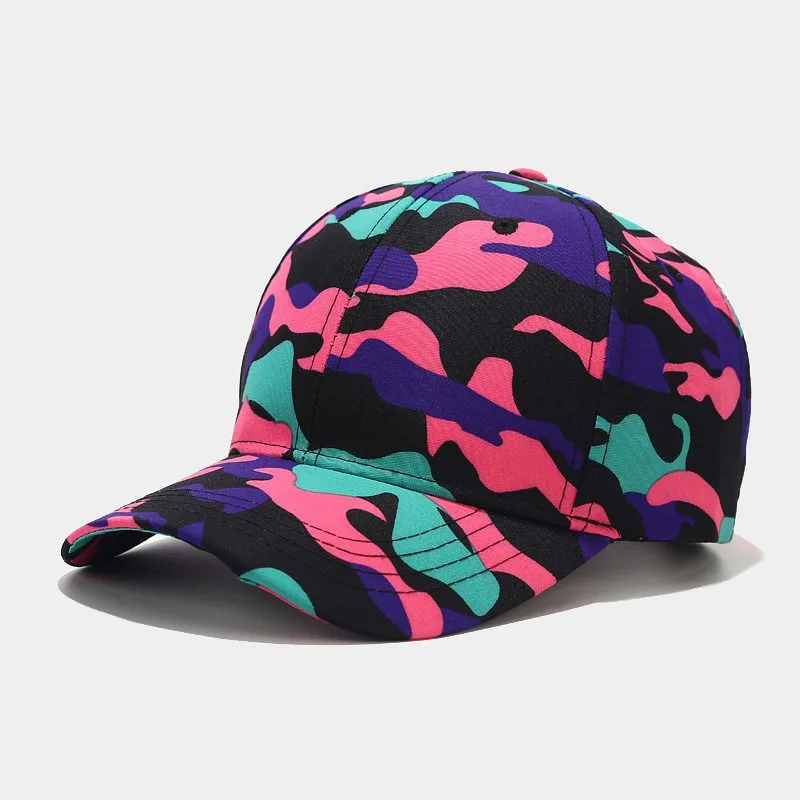 European And American New Ins Camouflage Baseball Cap Women Blue - Shop at LoveMi