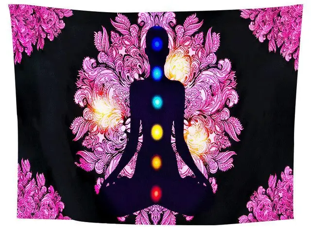 Meditation Chakra Tapestry 150X150Cm - Shop at LoveMi