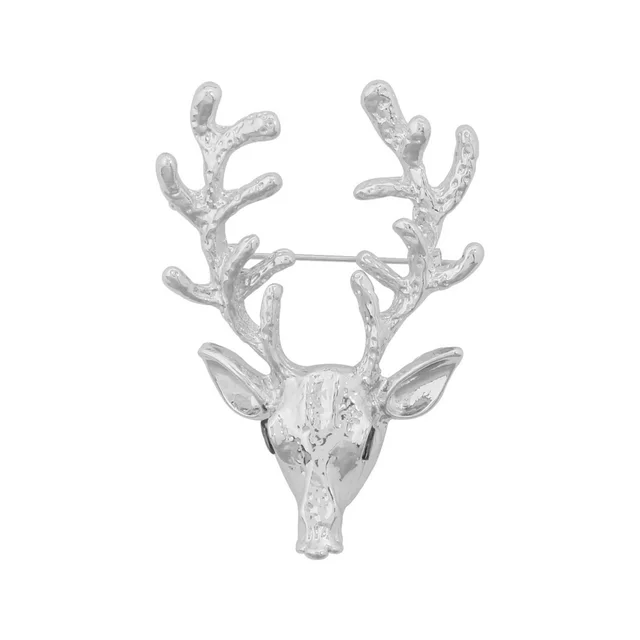Love Maple Leaf Multi Element Brooch Silver Deer - Shop at LoveMi