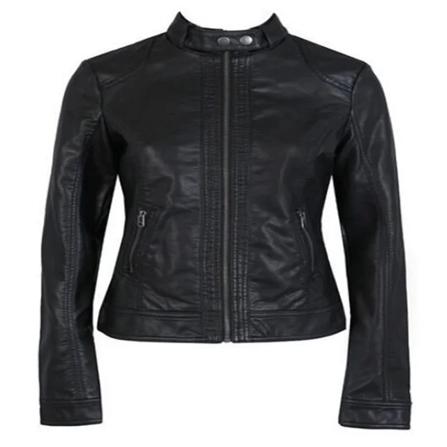 The SUbsecTion Single Pimkie Washed PU LeaTher MoTorcycle Black - Shop at LoveMi