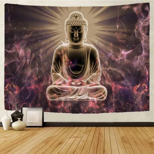 Chakra Buddha Tapestry 150X150Cm - Shop at LoveMi