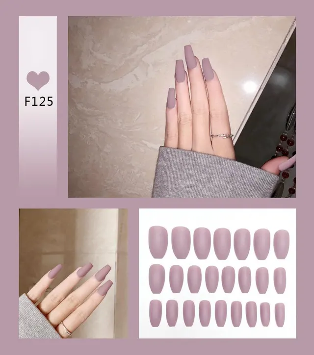 Matte Matte Super Long Ballet Nail 4 Style - Shop at LoveMi