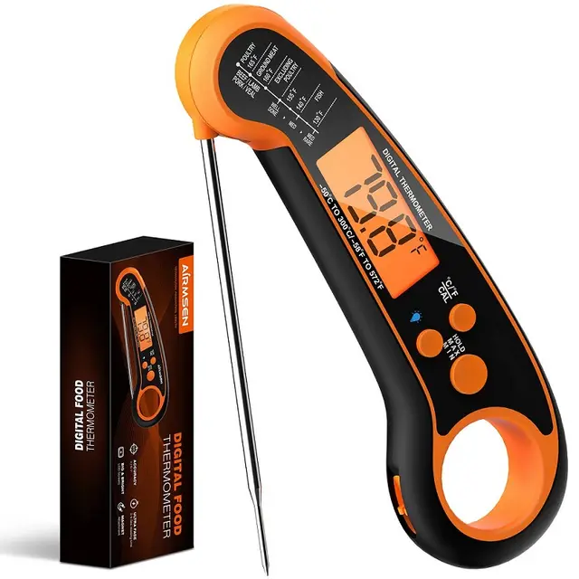 Barbecue Thermometer Probe Barbecue Thermometer Orange - Shop at LoveMi